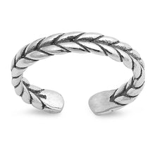 Load image into Gallery viewer, Sterling Silver Braid Toe Ring