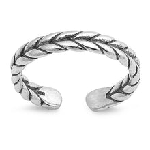 Load image into Gallery viewer, Sterling Silver Braid Toe Ring