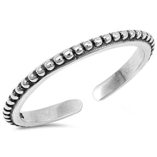 Load image into Gallery viewer, Sterling Silver Bali Shape Toe RingAndFace Height 2mm