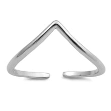 Load image into Gallery viewer, Sterling Silver V Shape Toe Ring