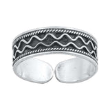 Sterling Silver Bali Design Toe Ring