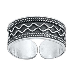 Sterling Silver Bali Design Toe Ring
