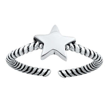 Load image into Gallery viewer, Sterling Silver Star Toe Ring