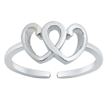 Load image into Gallery viewer, Sterling Silver Heart Toe Ring