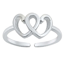 Load image into Gallery viewer, Sterling Silver Heart Toe Ring