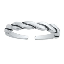 Load image into Gallery viewer, Sterling Silver Rope Toe Ring