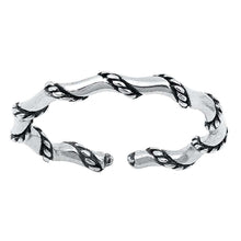 Load image into Gallery viewer, Sterling Silver Rope Toe Ring
