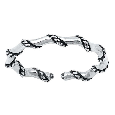 Sterling Silver Rope Toe Ring