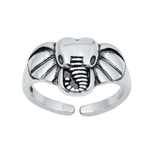 Load image into Gallery viewer, Sterling Silver Elephant Head Toe Ring