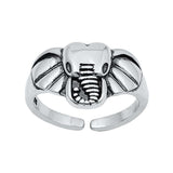 Sterling Silver Elephant Head Toe Ring