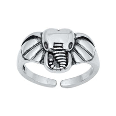 Sterling Silver Elephant Head Toe Ring