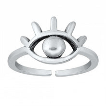 Load image into Gallery viewer, Sterling Silver Eye Toe Ring