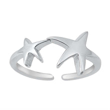 Load image into Gallery viewer, Sterling Silver Rhodium Plated Toe Ring