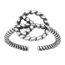 Load image into Gallery viewer, Sterling Silver Oxidized Peace Sign Toe Ring