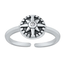 Load image into Gallery viewer, Sterling Silver Oxidized Twinkle Star Toe Ring