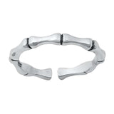 Sterling Silver Oxidized Bamboo Toe Ring