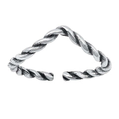 Sterling Silver Oxidized V Shape Toe Ring