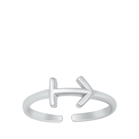 Sterling Silver Sagittarius Zodiac Sign Toe Ring