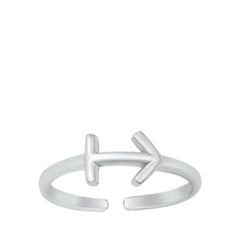 Sterling Silver Sagittarius Zodiac Sign Toe Ring