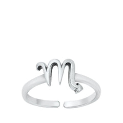 Sterling Silver Scorpio Zodiac Sign Toe Ring