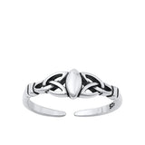 Sterling Silver Oxidized Celtic Toe Rings