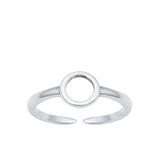 Sterling Silver Oxidized Toe Ring-5.6 mm