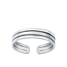 Load image into Gallery viewer, Sterling Silver Oxidized Toe Ring-4mm