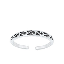 Load image into Gallery viewer, Sterling Silver Oxidized Toe Ring-2.6 mm