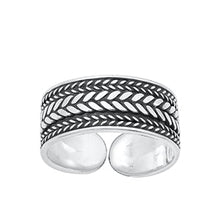 Load image into Gallery viewer, Sterling Silver Oxidized Bali Toe Ring-6.5 mm