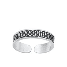 Load image into Gallery viewer, Sterling Silver Bali Swirl Toe Ring-3.5 mm