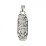 Sterling Silver Lucky Charm Rhodium PendantAnd Length 1 1/8 inchesAnd Width 8.2mm