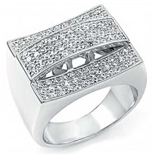 Load image into Gallery viewer, 925 Silver Hip Hop Pave Setting Round CZ RingAnd Weight 16.4gramAnd Width 17mm