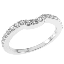 Load image into Gallery viewer, Sterling Silver Pave Cubic Zirconia Band Ring