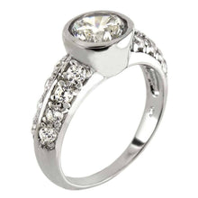 Load image into Gallery viewer, Sterling Silver Bezel Engagement RingAnd Width 7.6 mm