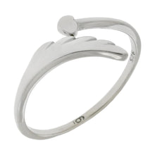Load image into Gallery viewer, Sterling Silver Infinity With Heart Rhodium Ring