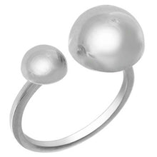 Load image into Gallery viewer, Sterling Silver Half Dome Adjustable Size Ring with Ring Length of 12MM