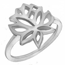 Load image into Gallery viewer, Sterling Silver Oxidized Stylish Tulip Ring with Ring Length of 14MM