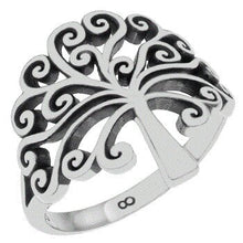 Load image into Gallery viewer, Sterling Silver Tree of Life Polished Ring