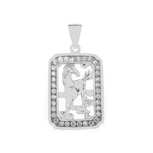 Load image into Gallery viewer, Sterling Silver Horse CZ Pendant