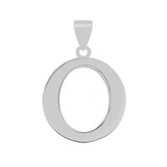 Sterling Silver Polish Initial O Pendant