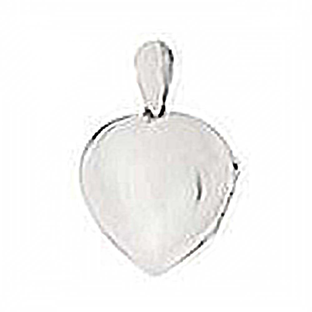 Sterling Silver Engravable Heart Locket Pendant