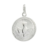 Sterling Silver Holy Spirit Medal Pendant Height-1 2/8inch, Diameter-20inch