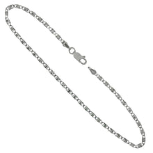 Load image into Gallery viewer, Sterling Silver Italian 2.4mm Diamond Cut Valentin Anklet