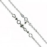 Italian Sterling Silver Fancy Rolo Chain Anklet with Springring Clasp ClosureAnd Anklet Width of 2.5MM and Adjustable Length of 254MM to 279.4MM