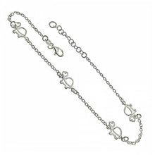 Load image into Gallery viewer, Italian Sterling Silver Turtles AnkletAnd Length 10 inch