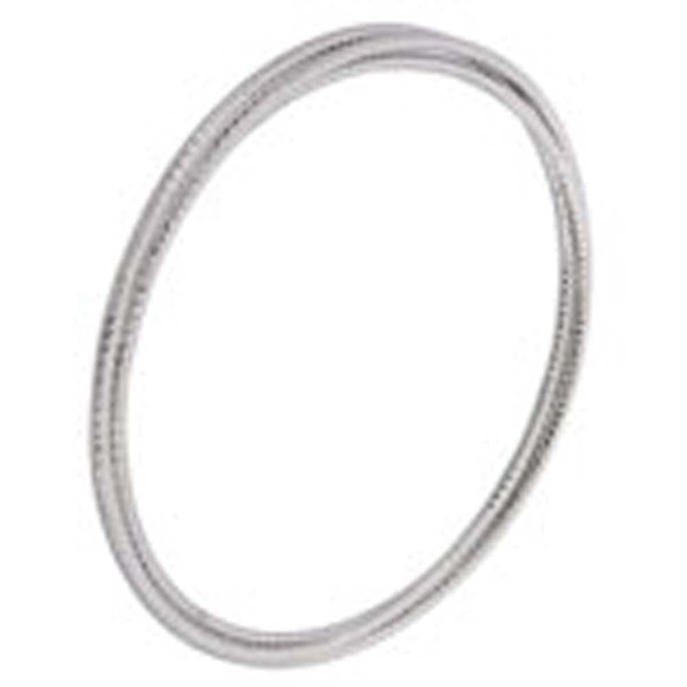 Sterling Silver Rhodium Plated 3 Pieces of Diamond Cut Bangle with Bangle Diameter of 69.85MM and a Bangle Width of 1.8MM for Each Piece