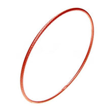 Load image into Gallery viewer, Italian Sterling Silver Diamond Cut Rose Gold Plated Bangle with Bangle Diameter of 65MM and Bangle Widht of 2MM