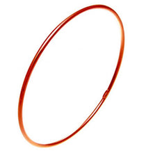 Load image into Gallery viewer, Italian Sterling Silver Rose Gold Plated Bangle with Bangle Diameter of 65MM and Bangle Width of 2MM