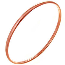 Load image into Gallery viewer, Italian Sterling Silver Rose Gold Plated 4mm Bangle