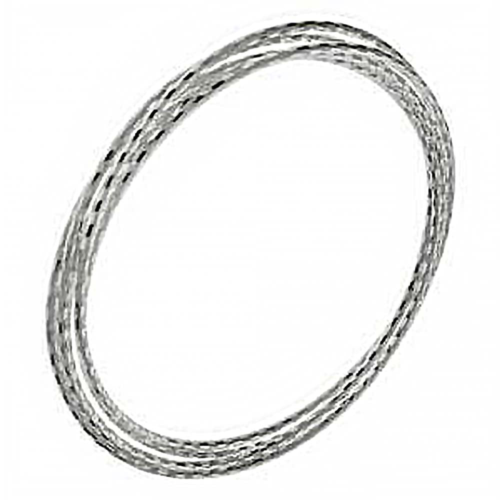 Italian Sterling Silver Five Stacking Diamond Cut Bangle